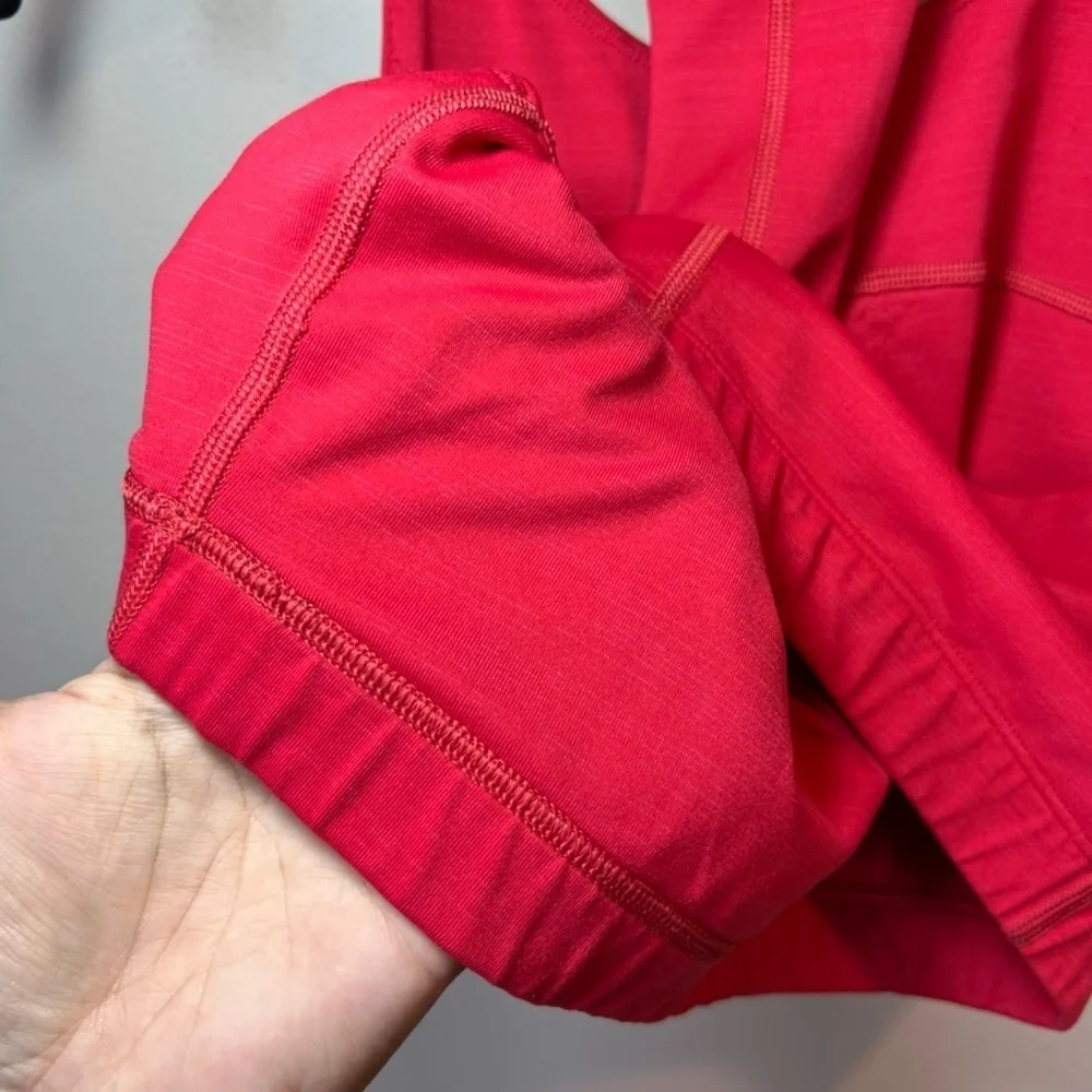 Outdoor Voices Longline Sports Bra Red Cropped Top Lined Gym Yoga Sporty Medium